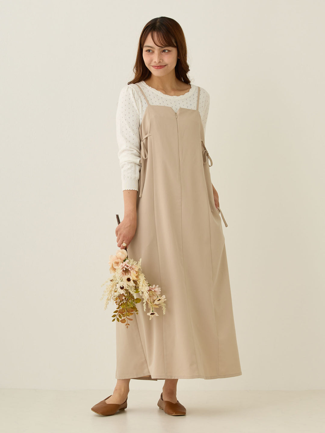 2wayアイレットカーディガン Ivory