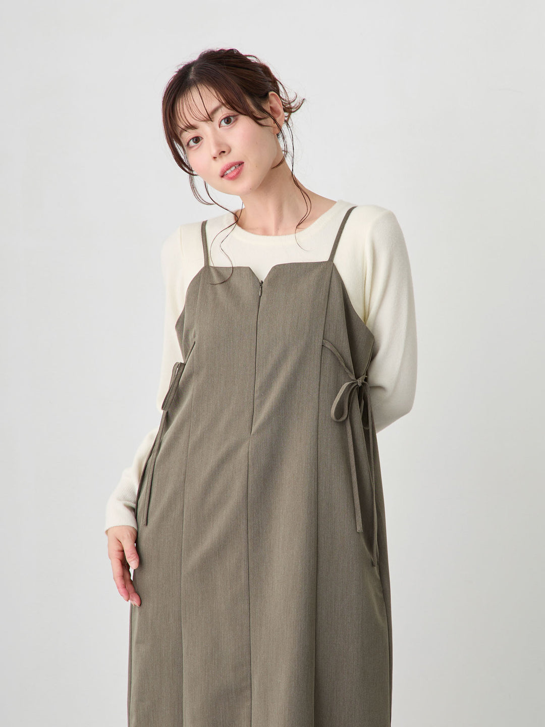 シンプル授乳ニット Ivory