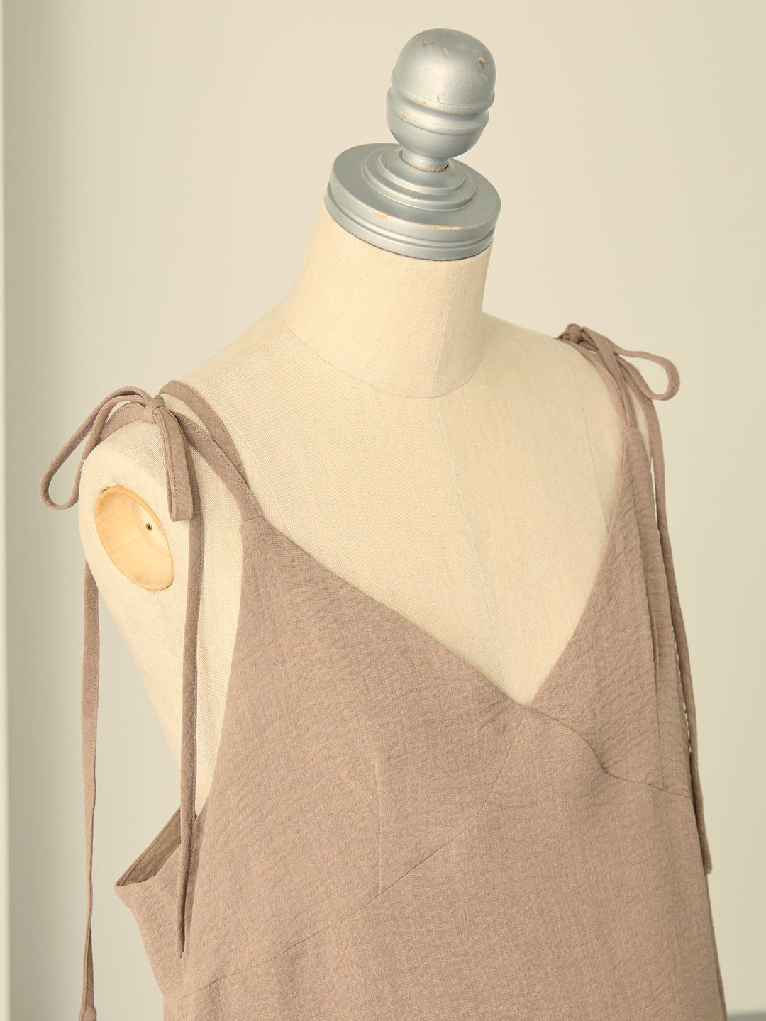 [Maternity/Postpartum] Cardigan set cami dress Brown