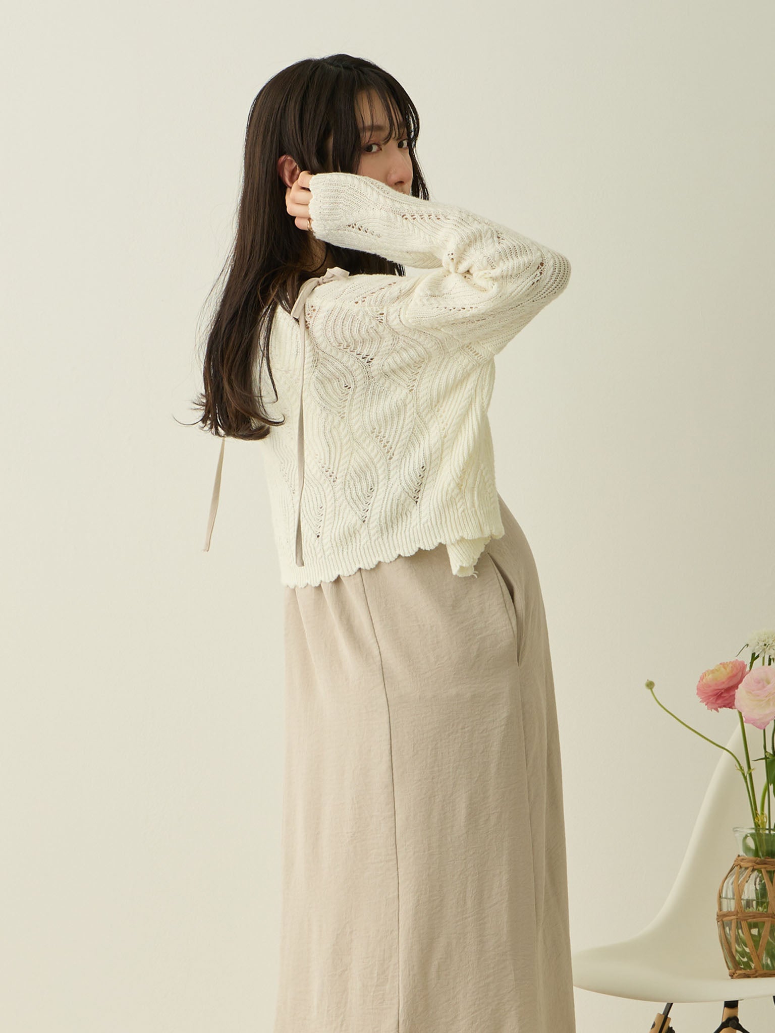 肩リボンキャミワンピース Ivory – honono for mom&baby