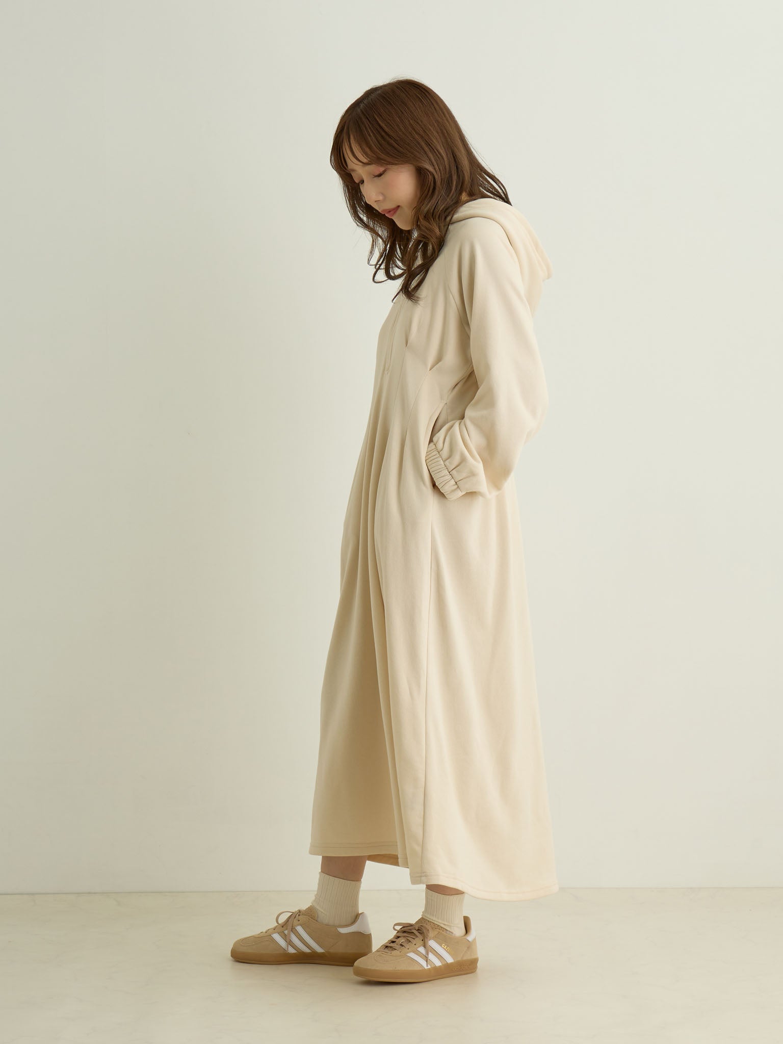 ☆新品【wafu】パーカー可愛らしい雰囲気の UVケアリネンパーカー wafu