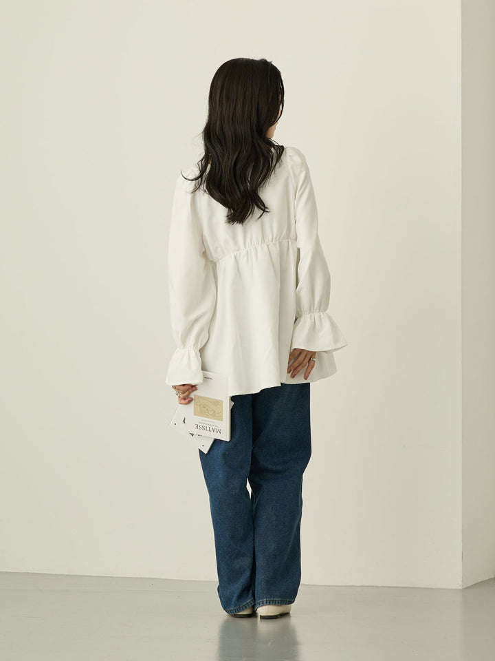 蟒蛇纹衬里长款牛仔布