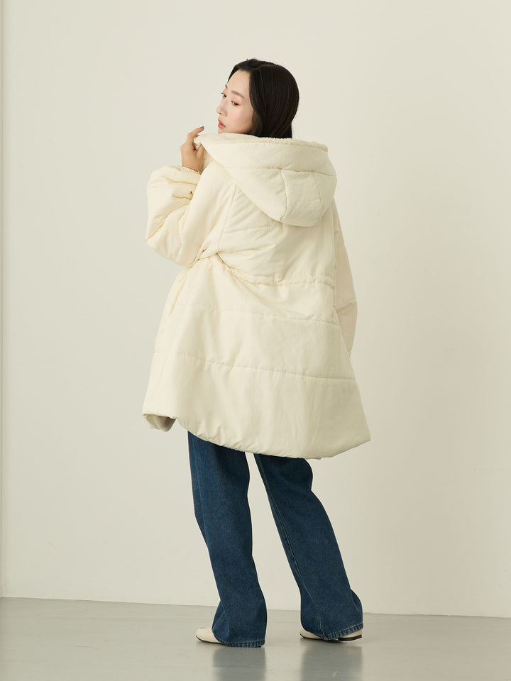 蟒蛇纹衬里长款牛仔布