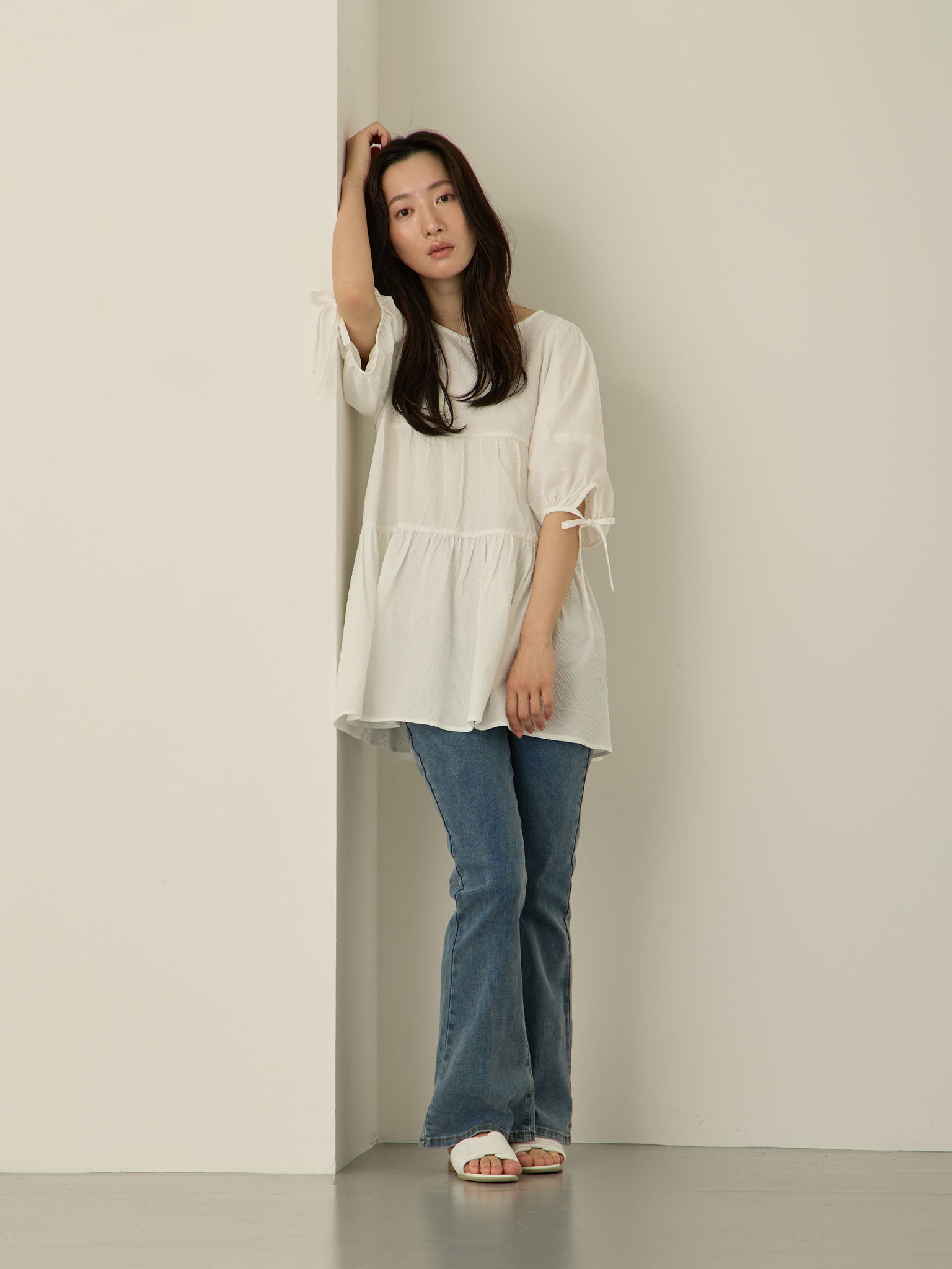 前後2wayティアードチュニック White – honono for mom&baby
