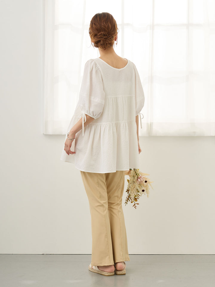 Cool Flare Pants Beige