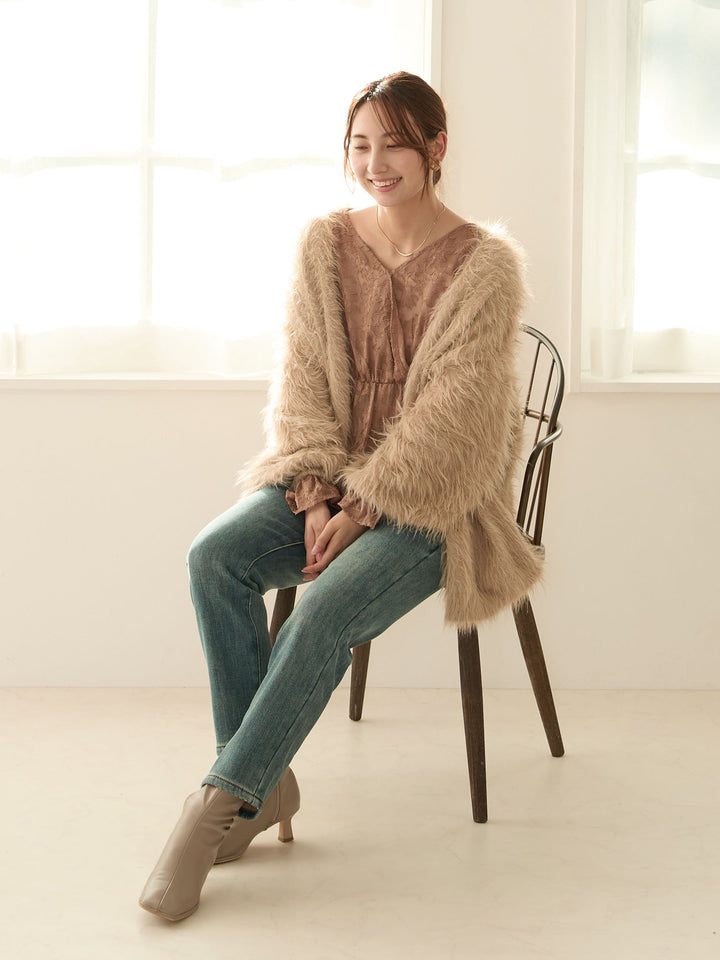 蟒蛇纹牛仔短裤