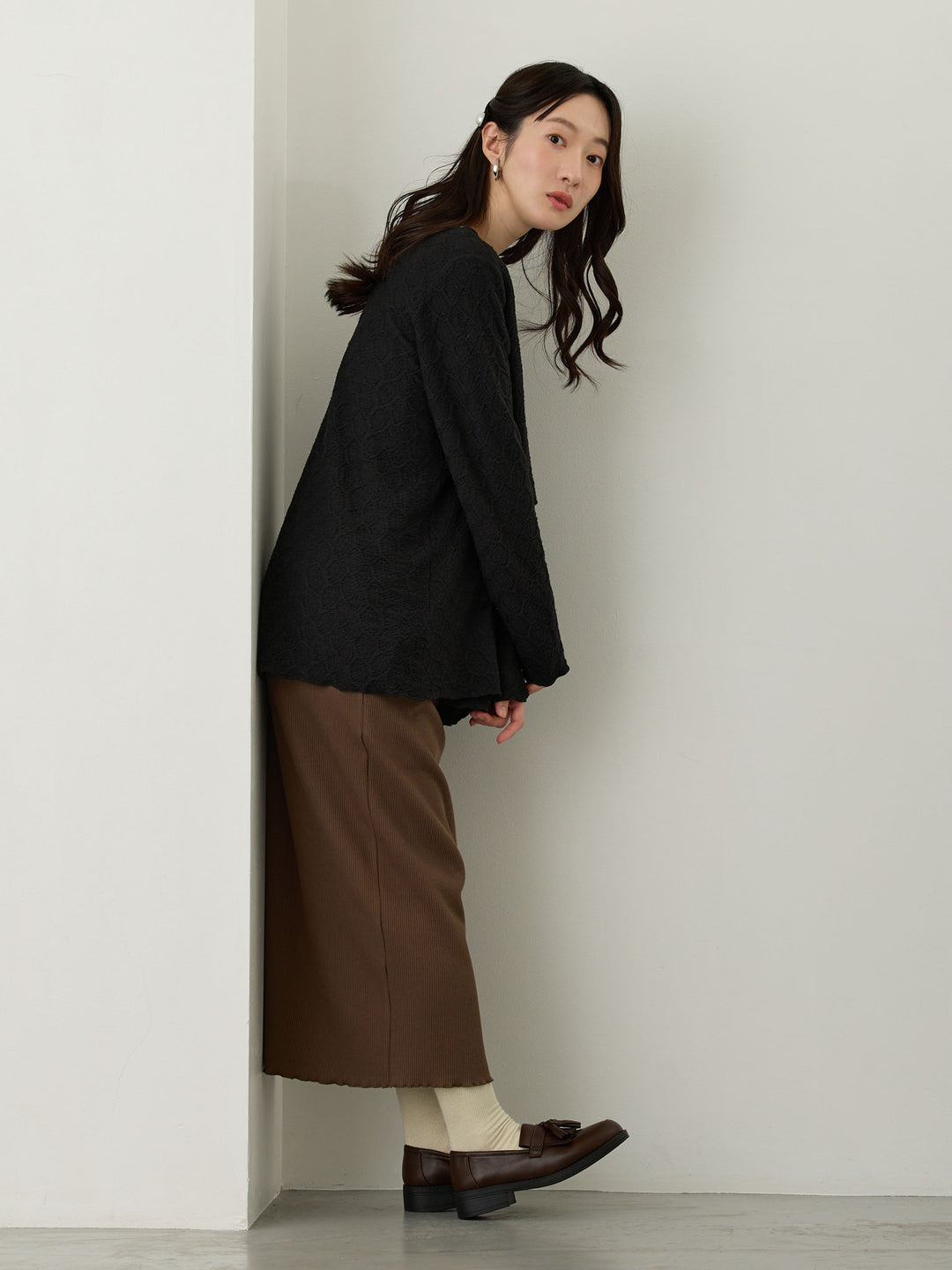 メローデザイントップス Black