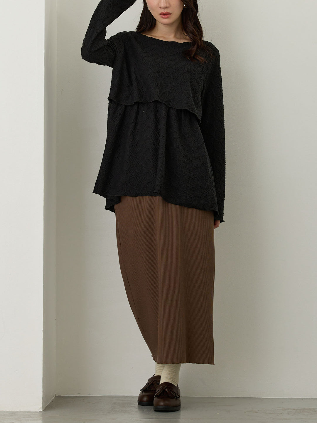 メローデザイントップス Black