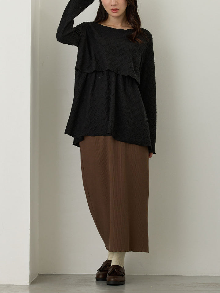 メローデザイントップス Black