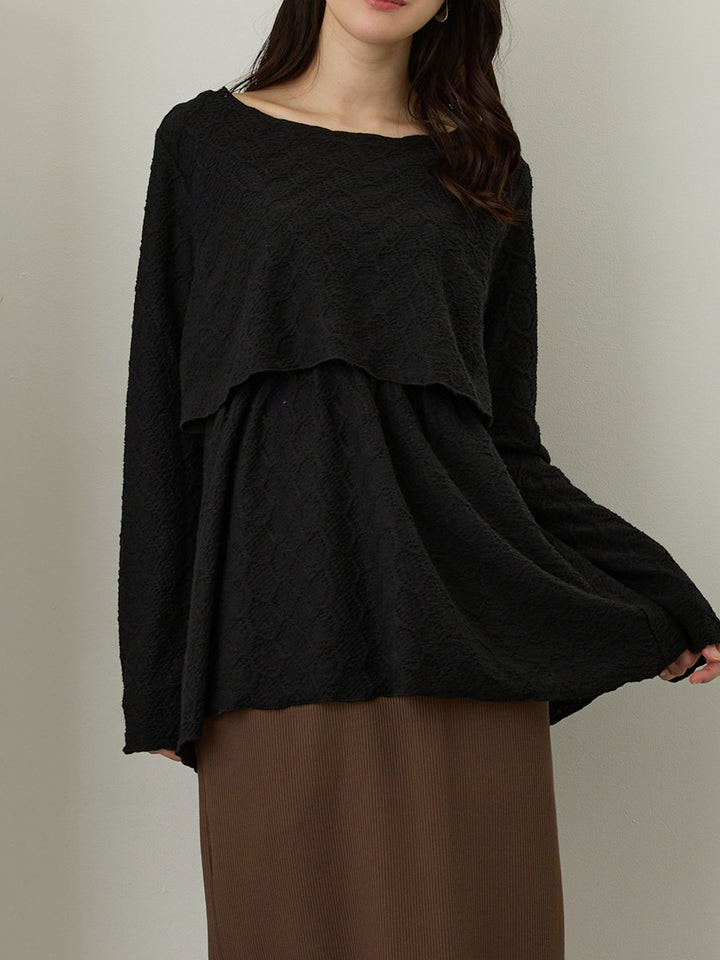 メローデザイントップス Black