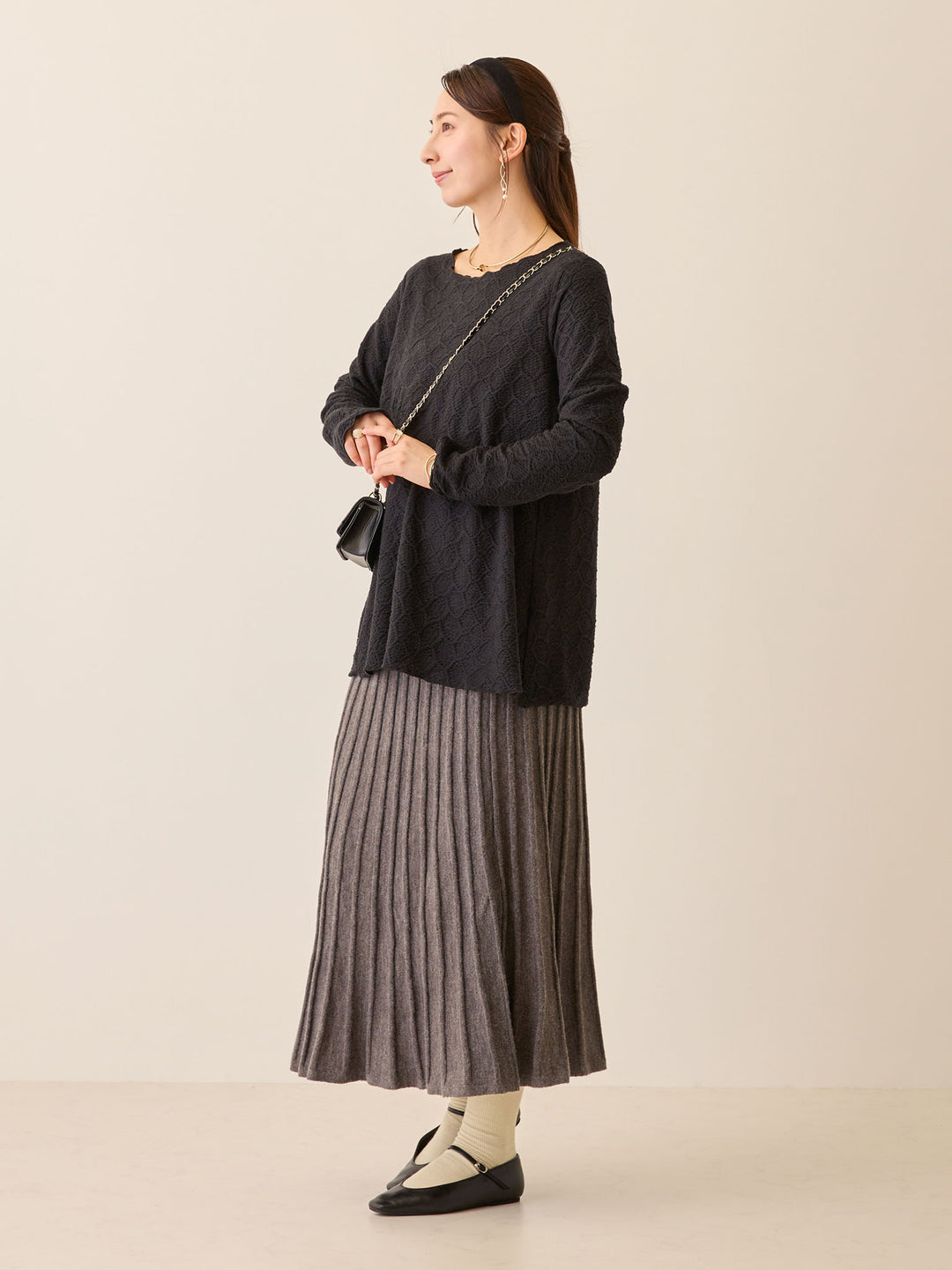 メローデザイントップス Black