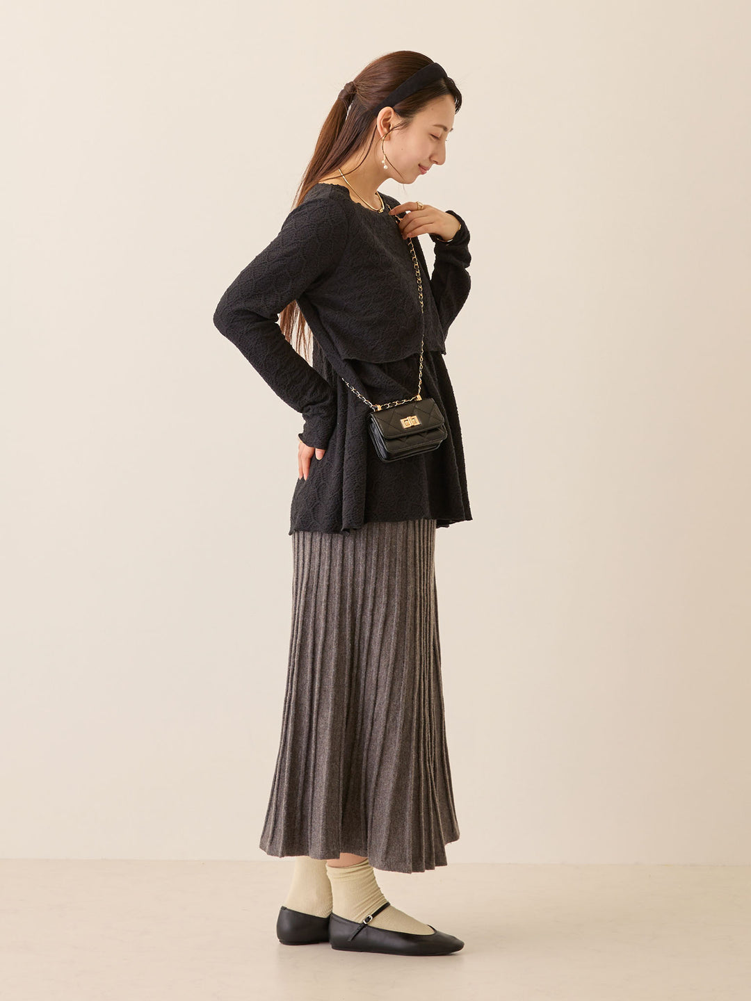 メローデザイントップス Black