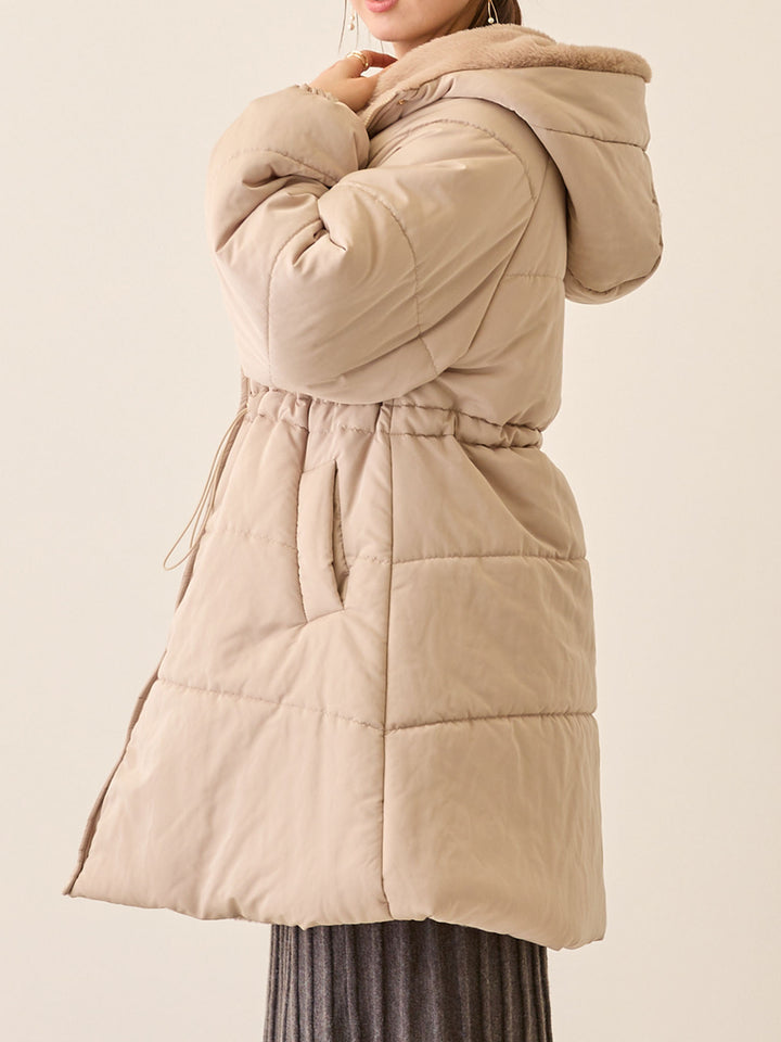 ダッカー付き中綿アウター Greige