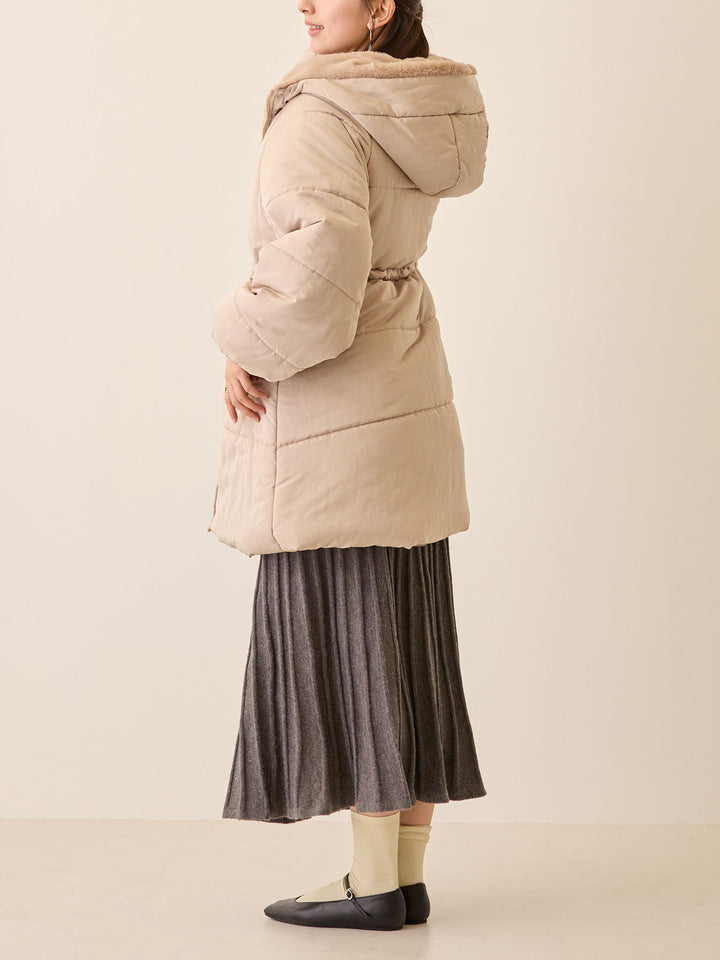 ダッカー付き中綿アウター Greige