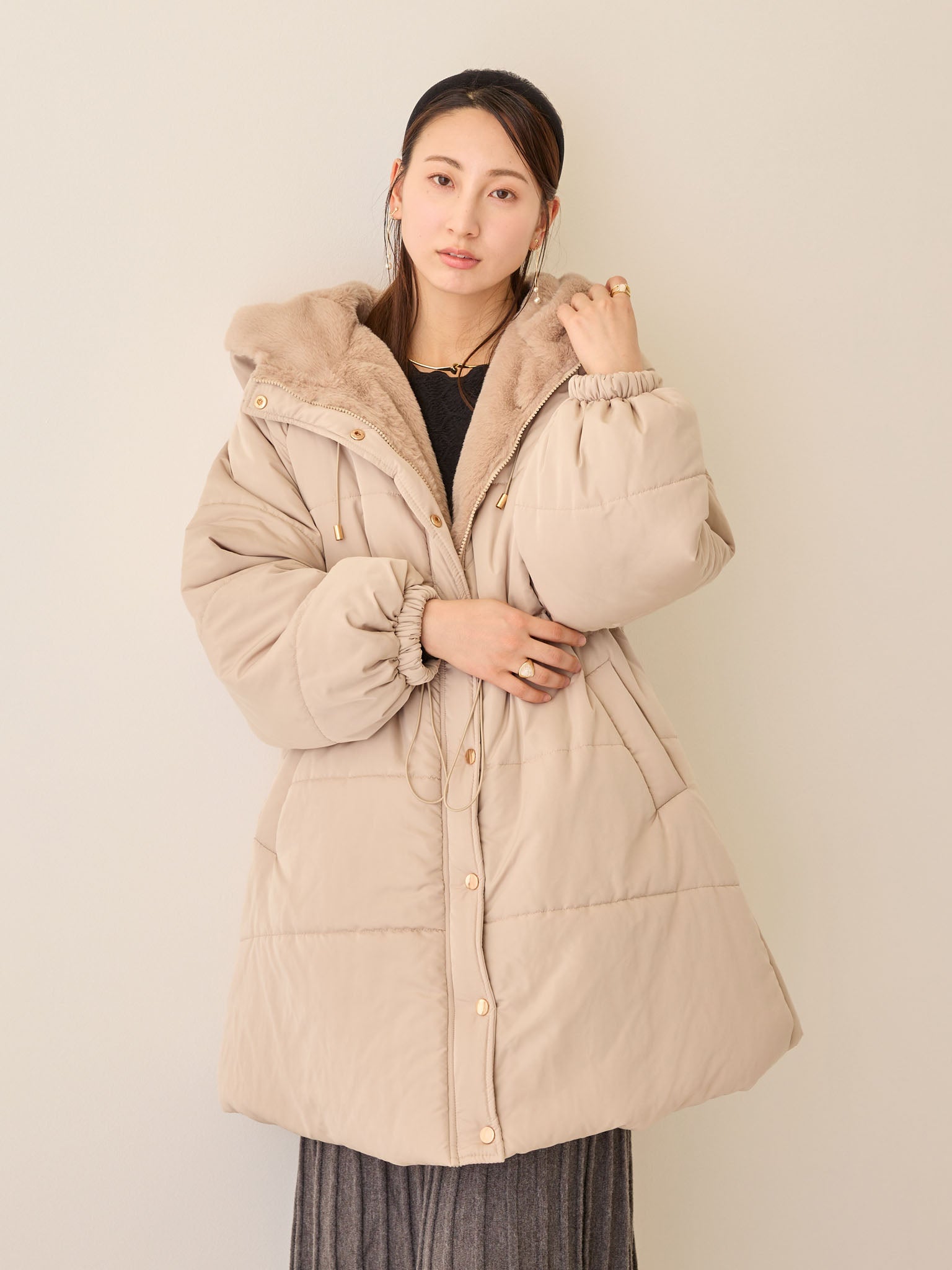 ダッカー付き へプラムライトアウター honono for Mom&Baby Outer