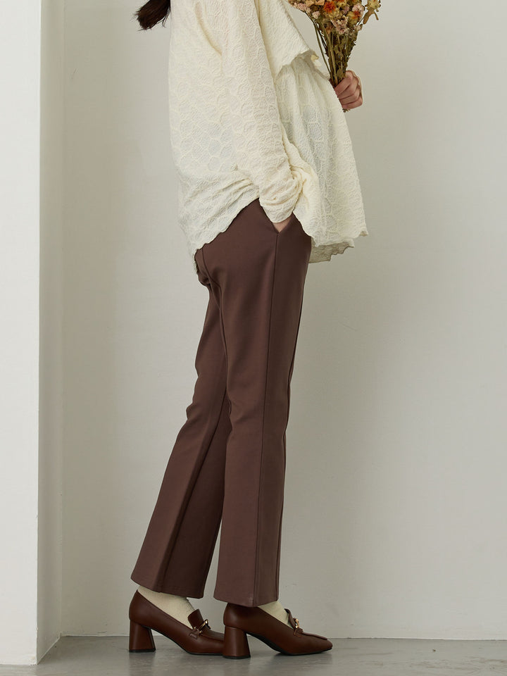 ポンチフレアパンツ Brown
