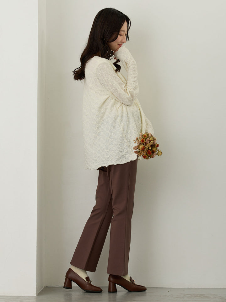 ポンチフレアパンツ Brown