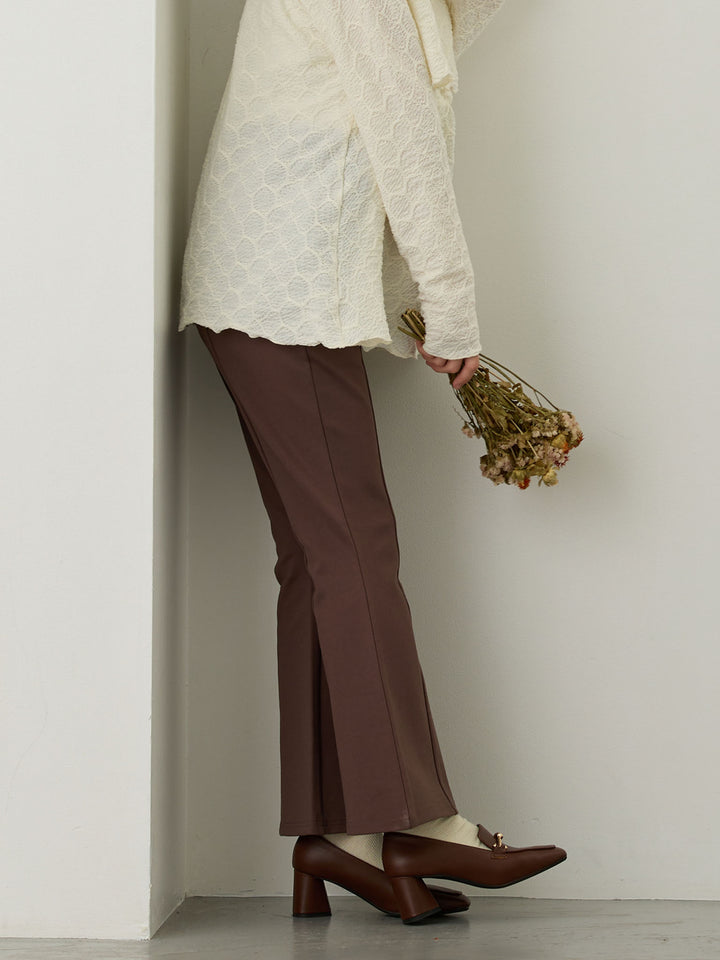 ポンチフレアパンツ Brown