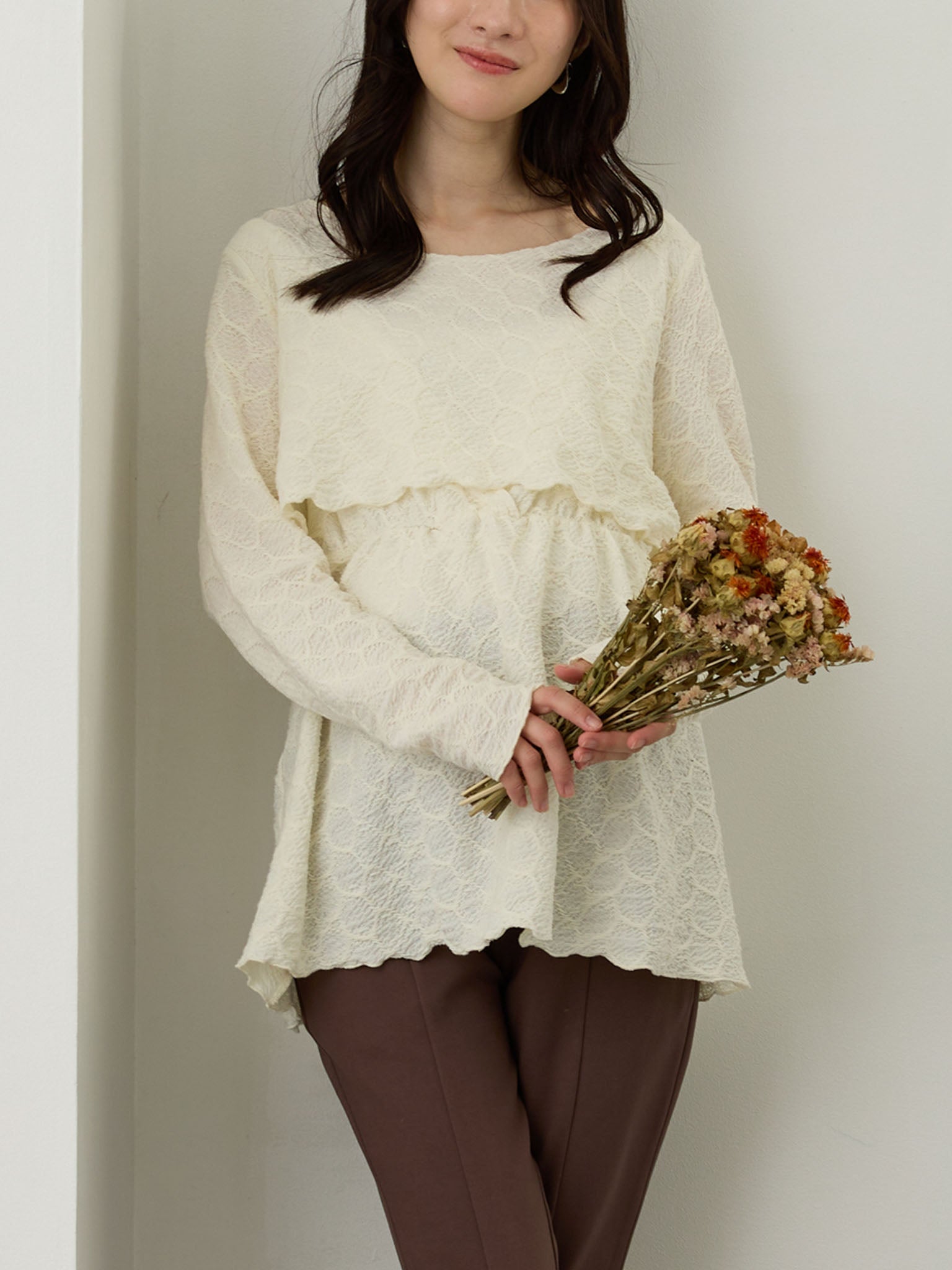 Mellow Design Top in Ivory