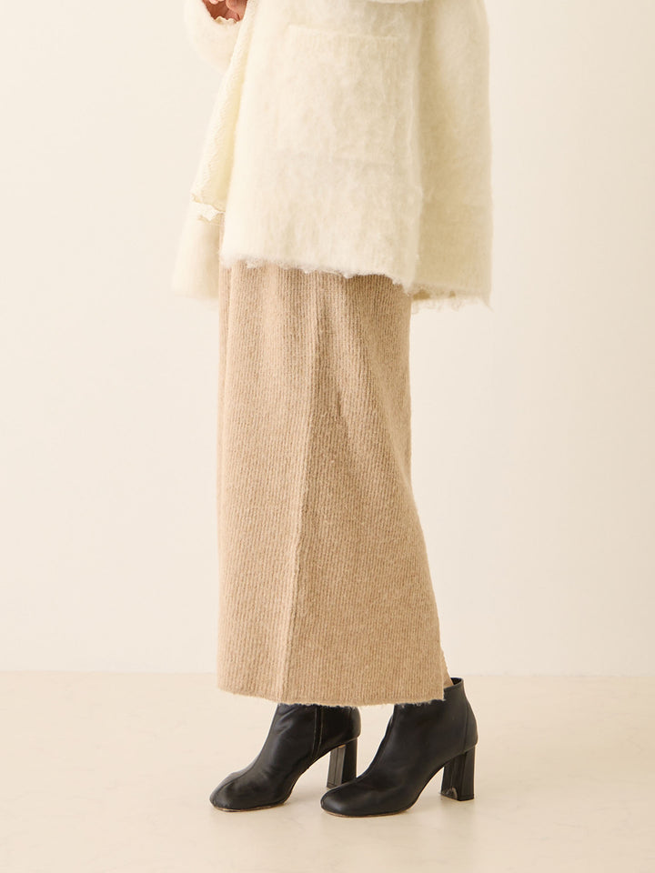 ニットタイトスカート Beige