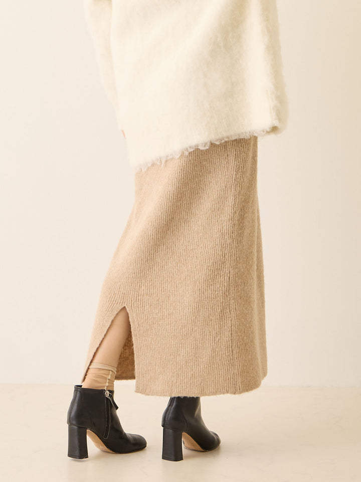 ニットタイトスカート Beige