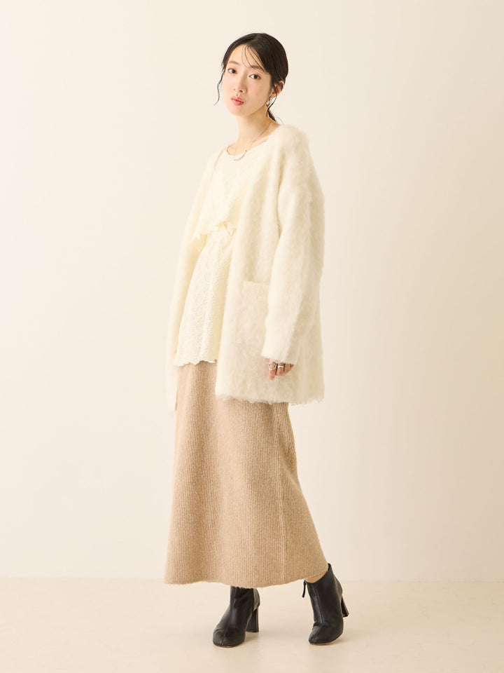 ニットタイトスカート Beige