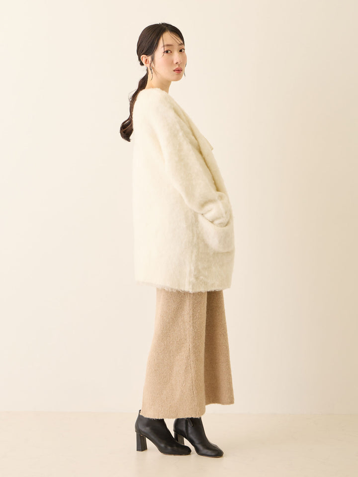 ふわシャギーカーディガン Ecru