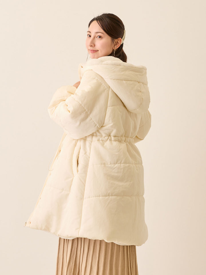 ダッカー付き中綿アウター Ecru