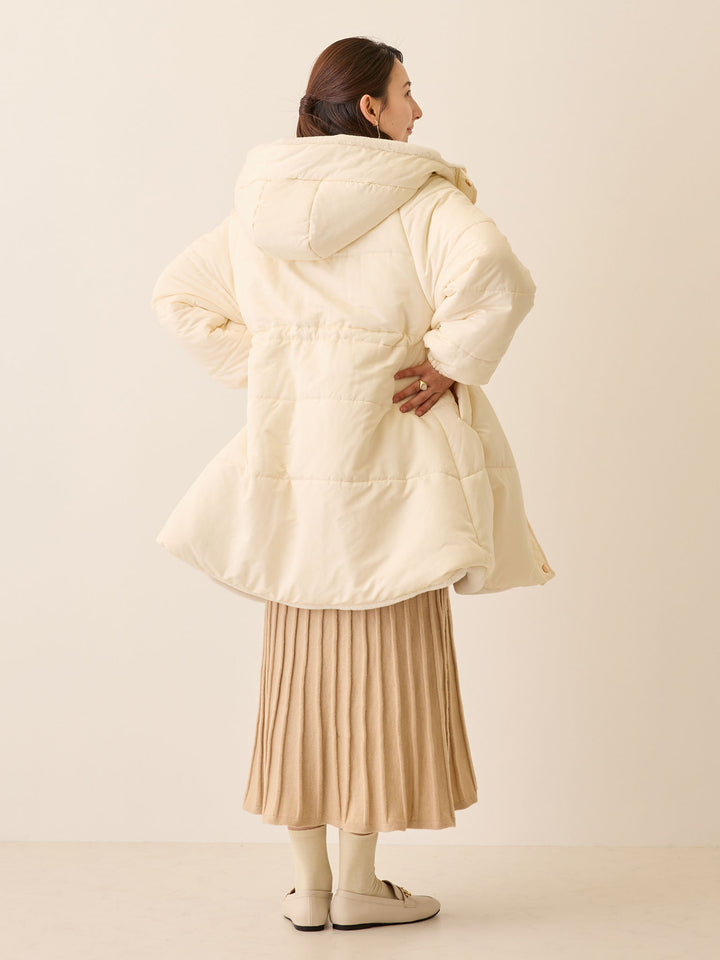 ダッカー付き中綿アウター Ecru
