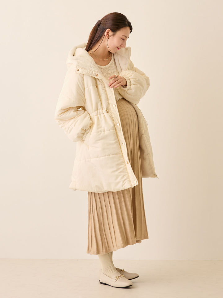 ダッカー付き中綿アウター Ecru
