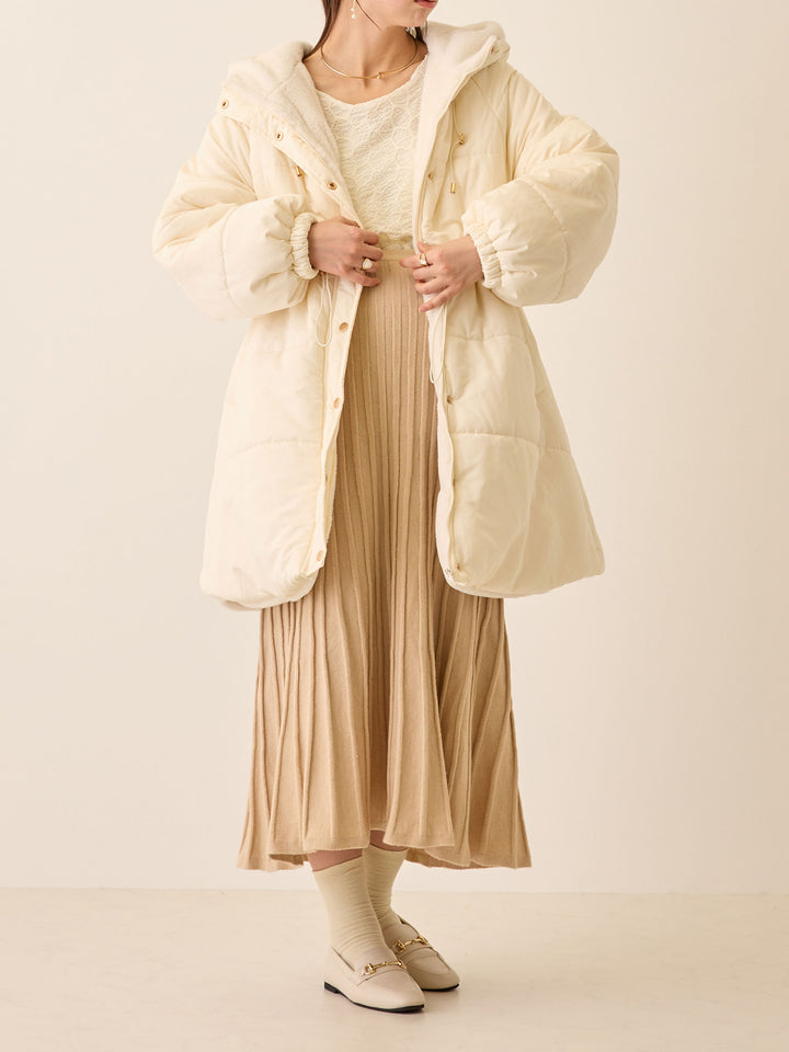 ニットプリーツスカート Beige