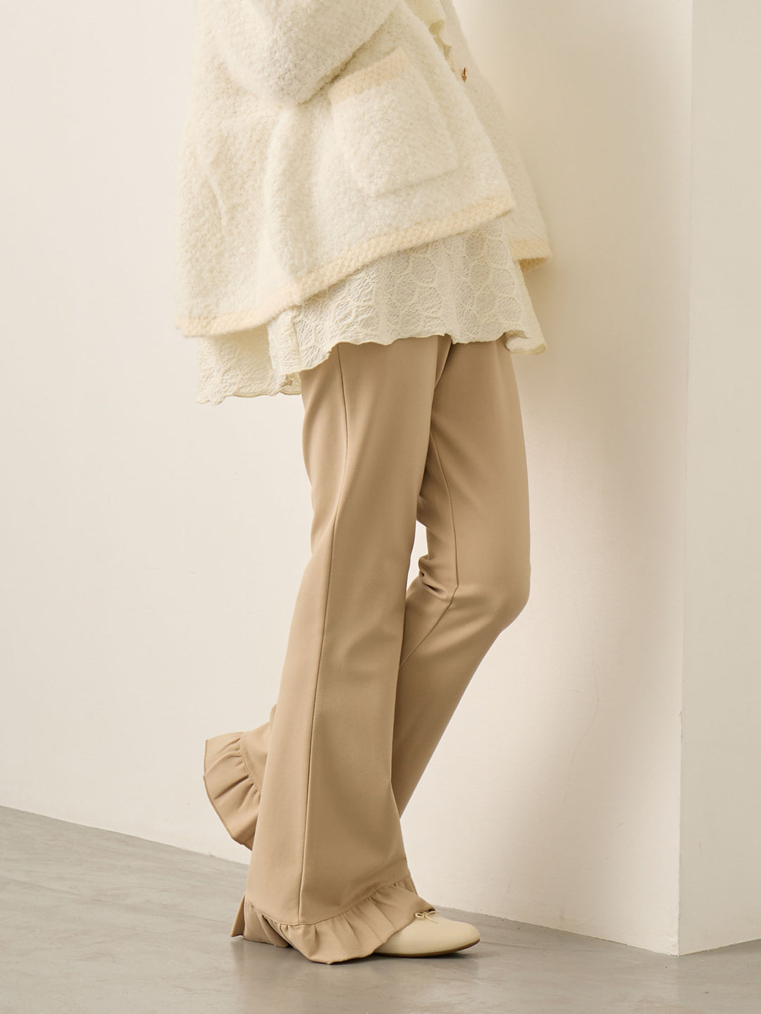 フレアパンツ Beige