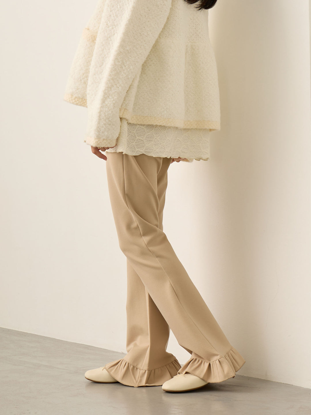 フレアパンツ Beige