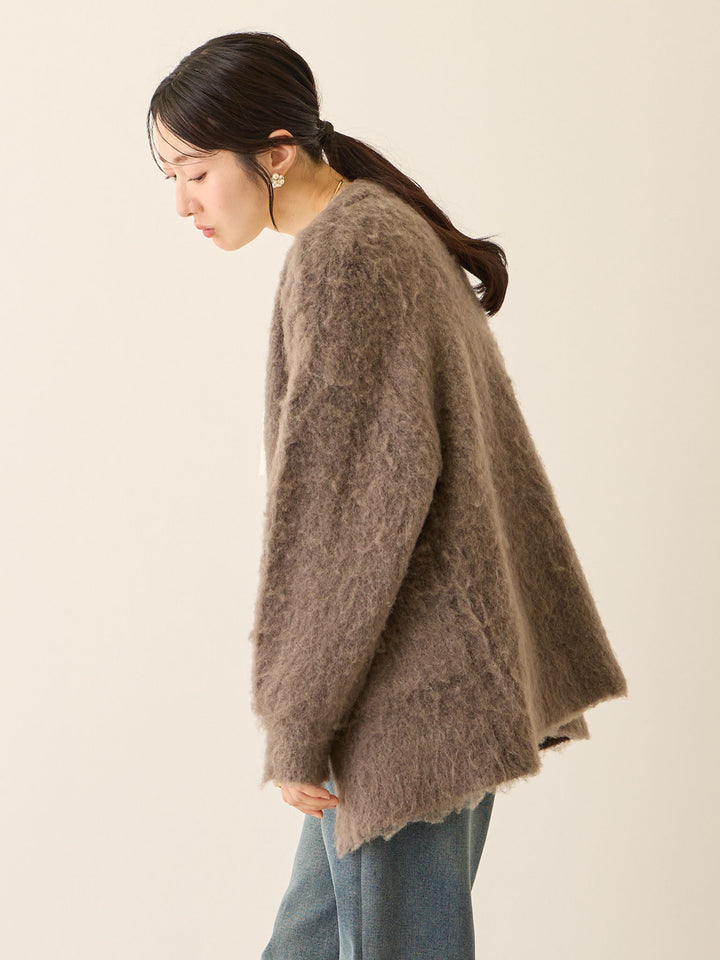 ふわシャギーカーディガン Gray