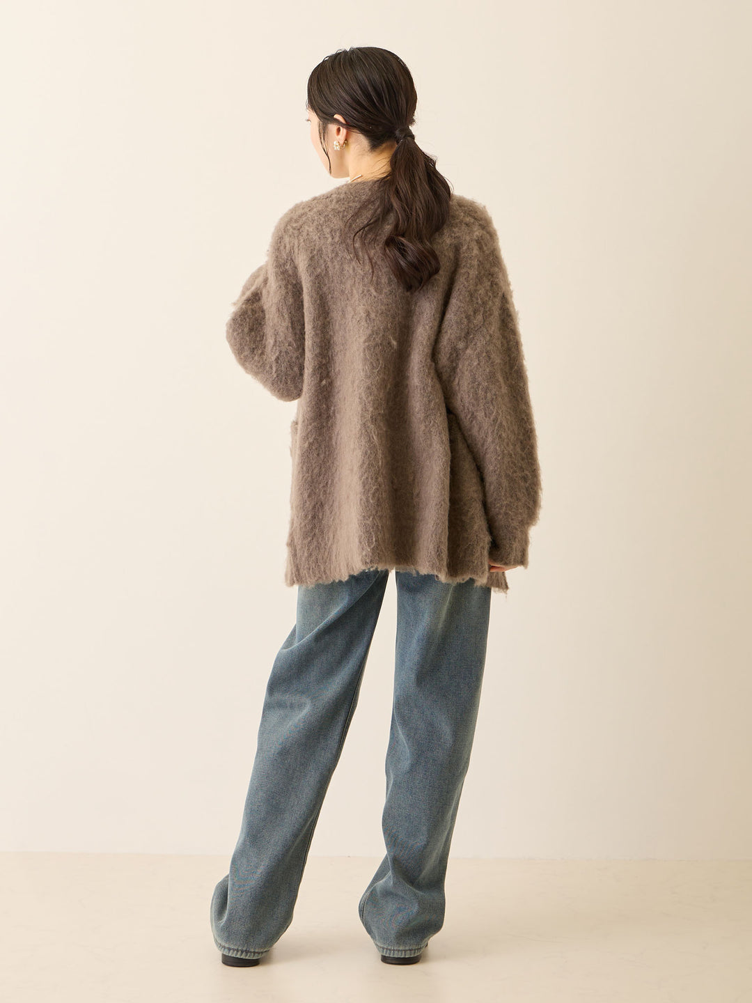 ふわシャギーカーディガン Gray