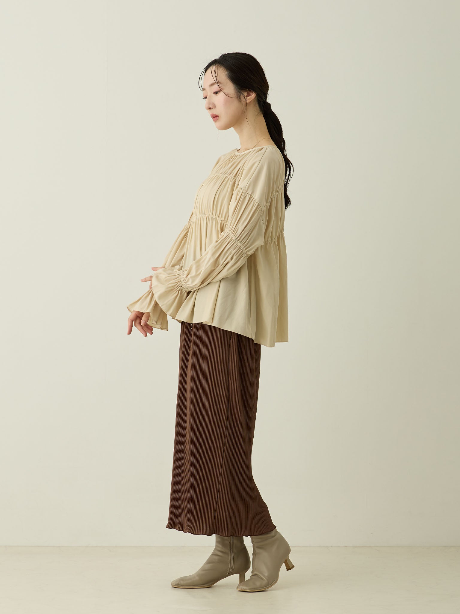 ウエストシャーリングスカート Brown – honono for mom&baby