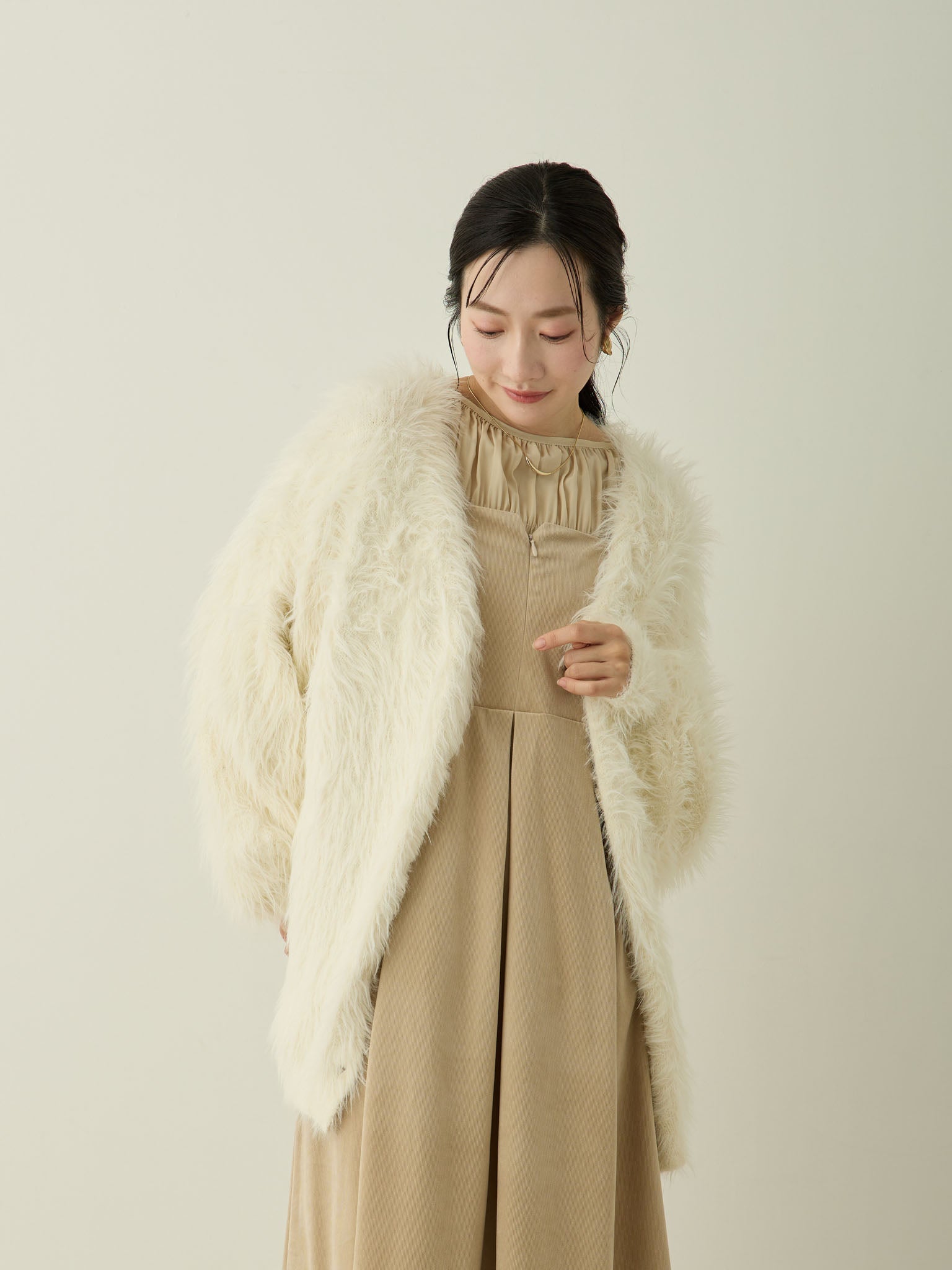 コーデュロイジャンパースカート Beige – honono for mom&baby