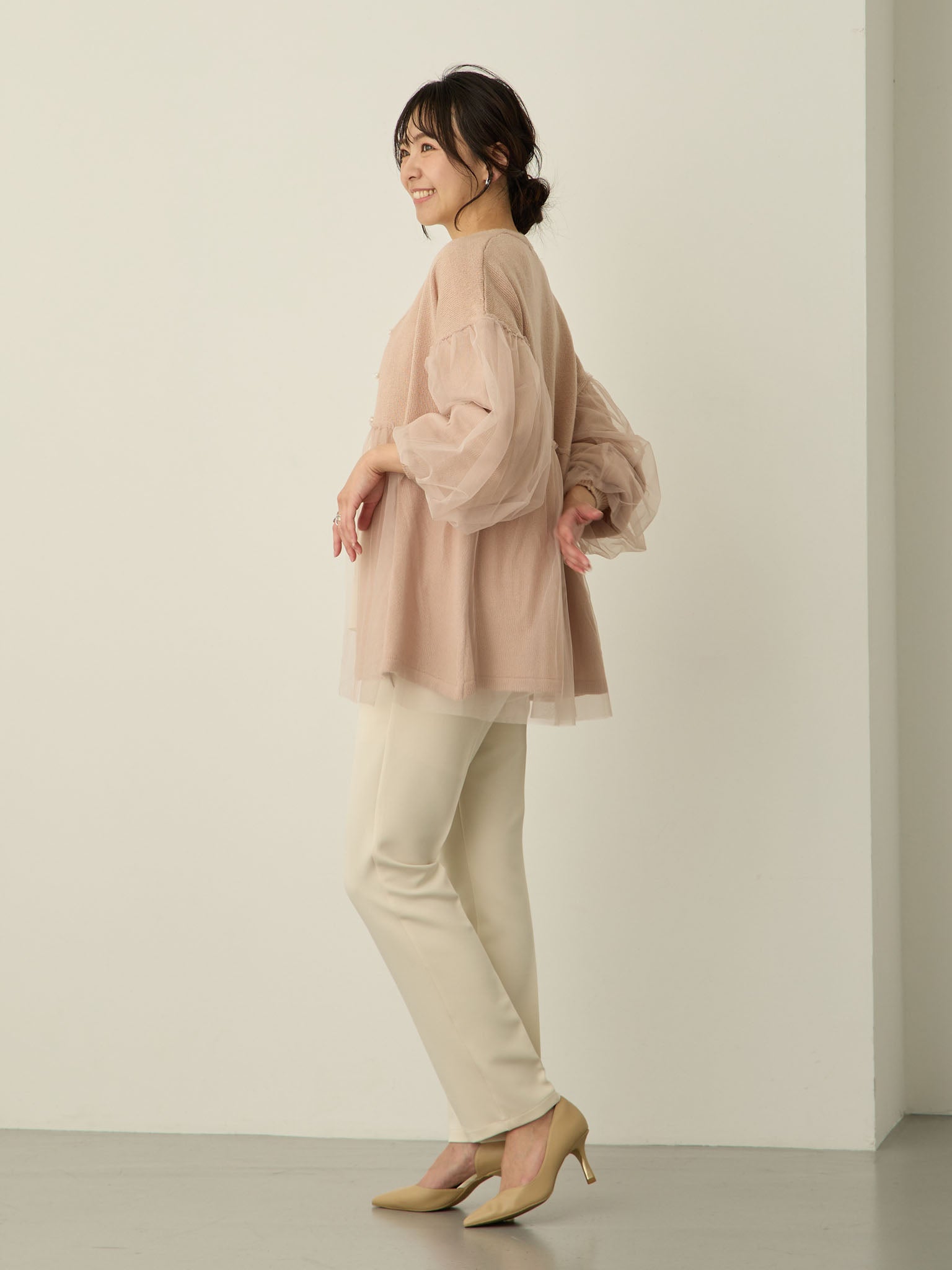 チュールカーディガン Dusty pink – honono for mom&baby