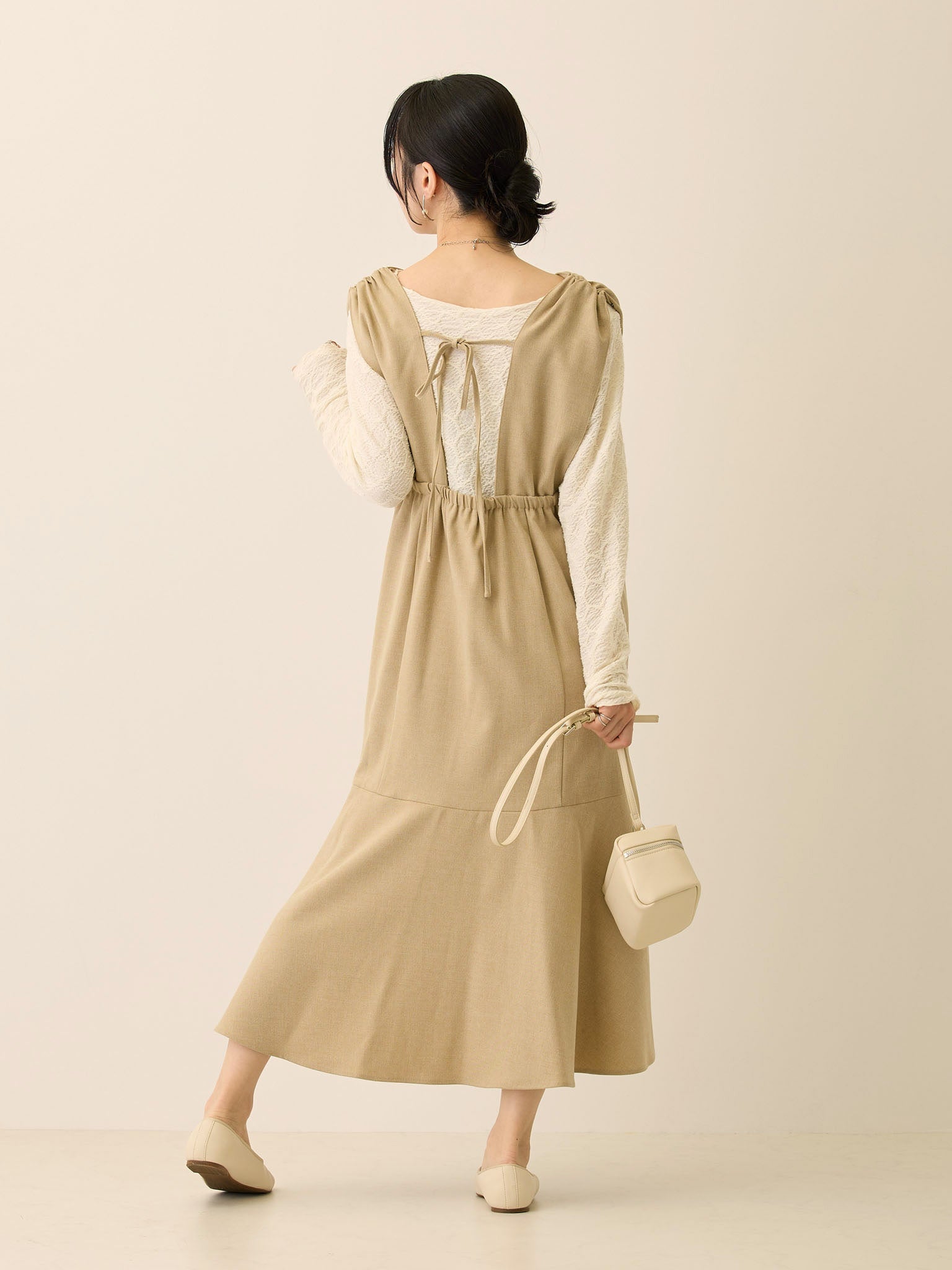 ツイードジャンパースカート Beige – honono for mom&baby
