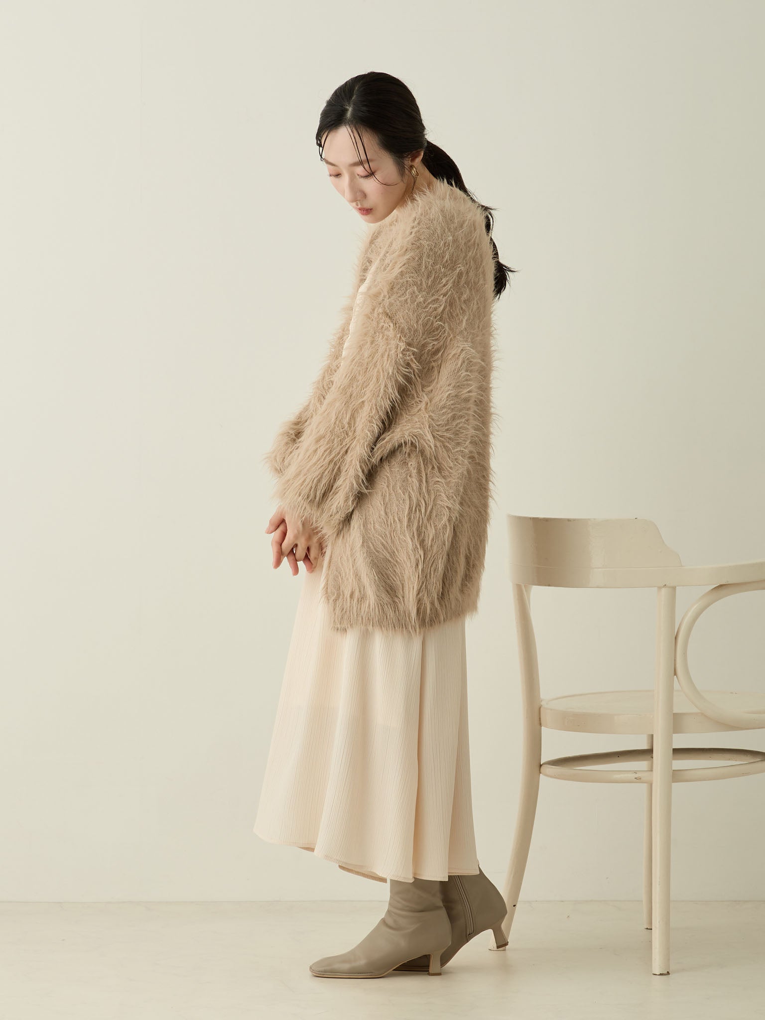 フラッフィーカーディガン Beige – honono for mom&baby