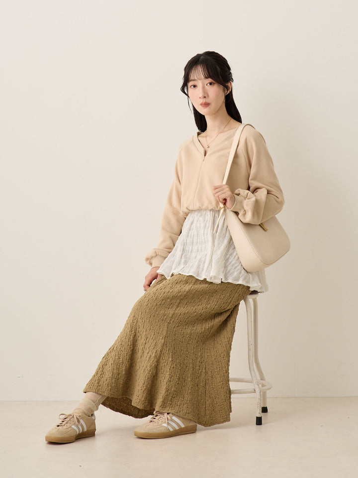 ストレッチマーメイドスカート Khaki