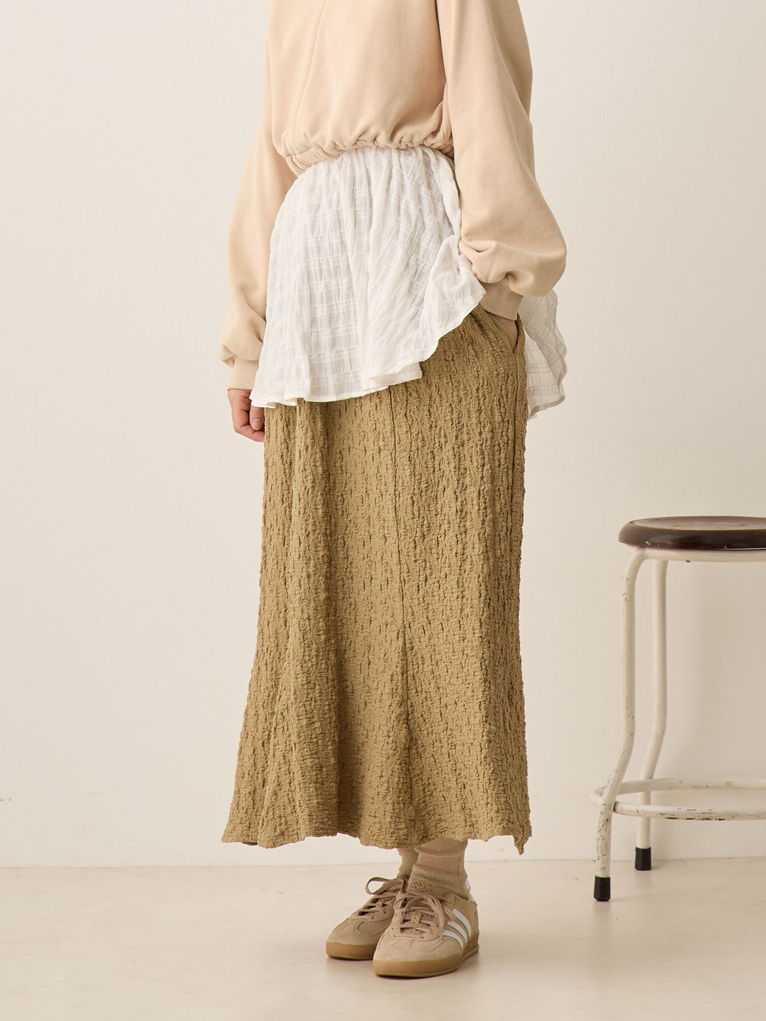 ストレッチマーメイドスカート Khaki