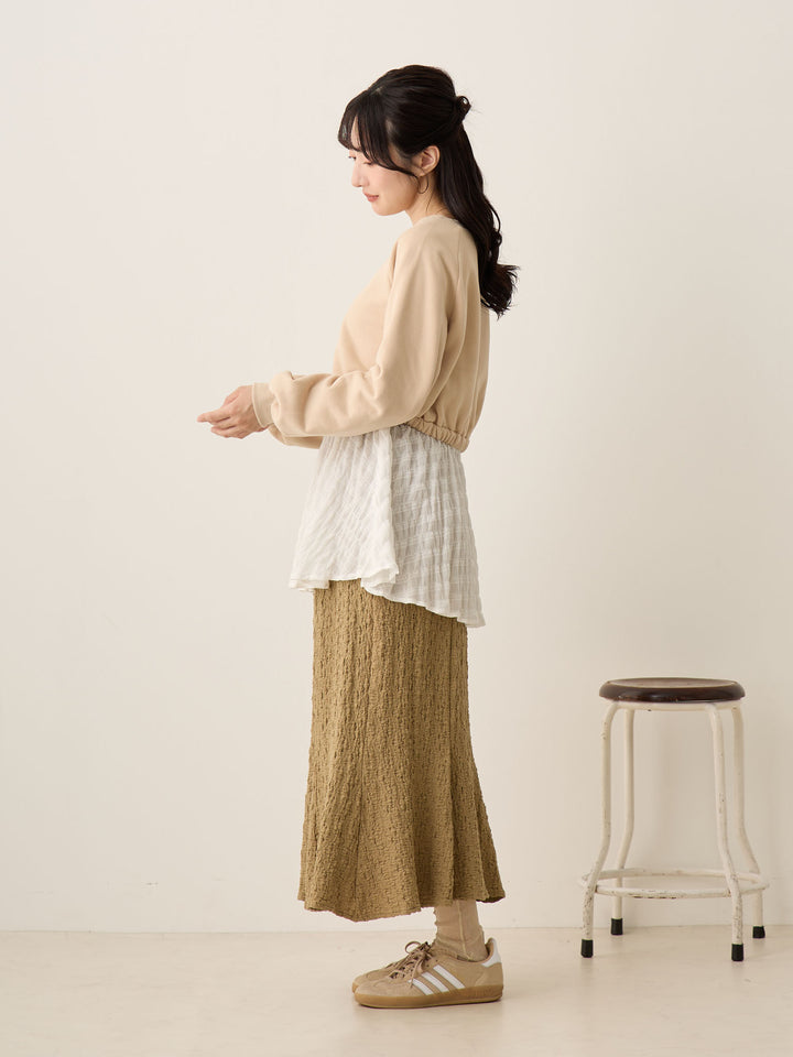 ストレッチマーメイドスカート Khaki
