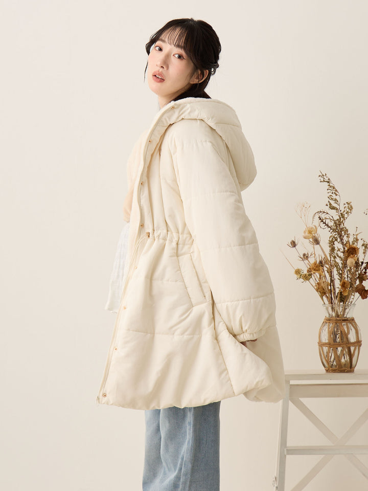 [孕妇/产后] 鸭绒外套 米色填充外套