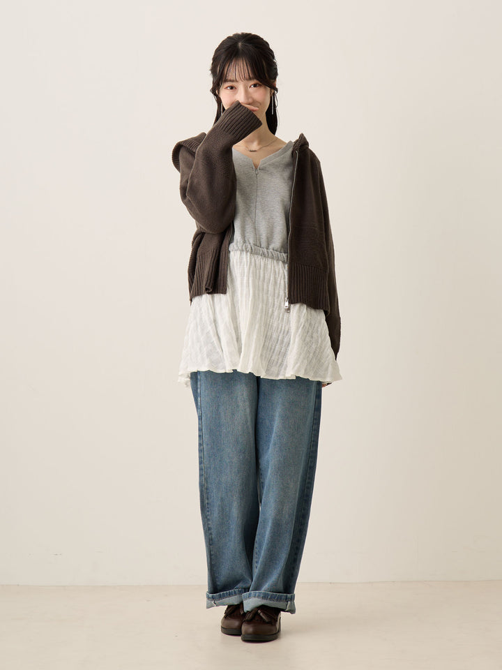 デニムロングパンツ Blue