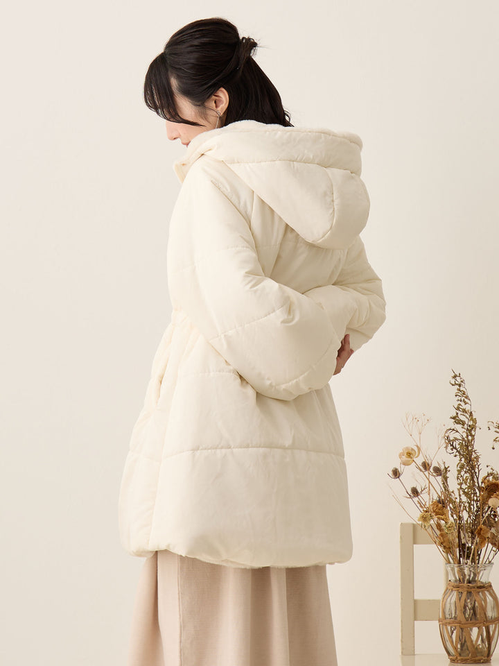 [孕妇/产后] 鸭绒外套 米色填充外套