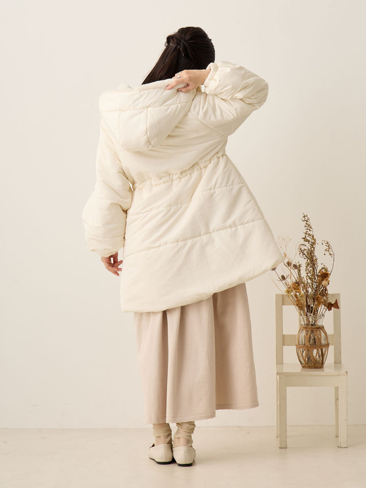 [孕妇/产后] 鸭绒外套 米色填充外套
