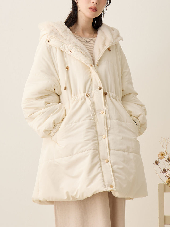 [孕妇/产后] 鸭绒外套 米色填充外套