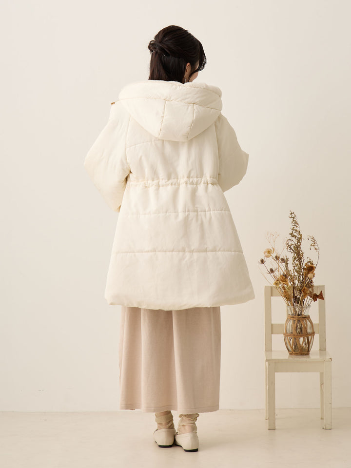 [孕妇/产后] 鸭绒外套 米色填充外套