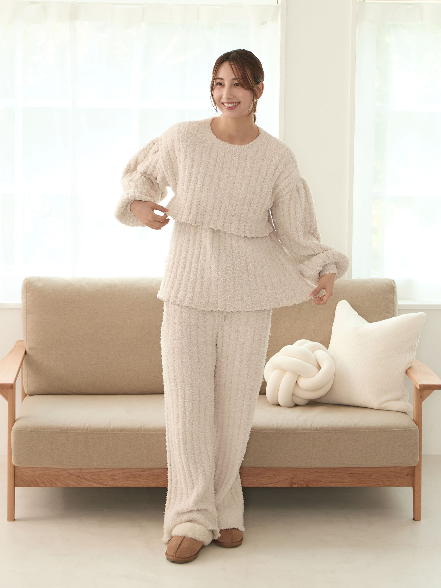 Amazon.co.jp: [RAMEMO] ふわふわ部屋着 妊婦さん 産前 産後